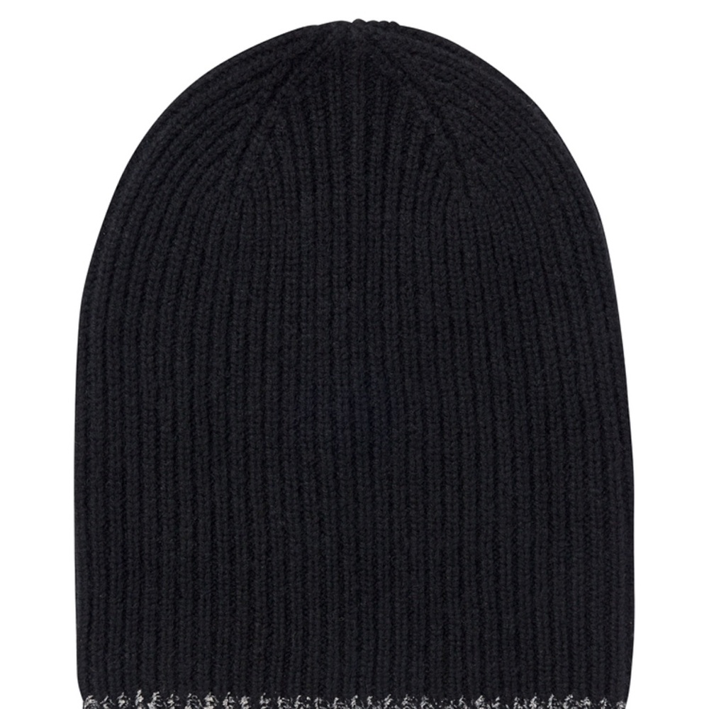 Ribbed Cashmere Beanie